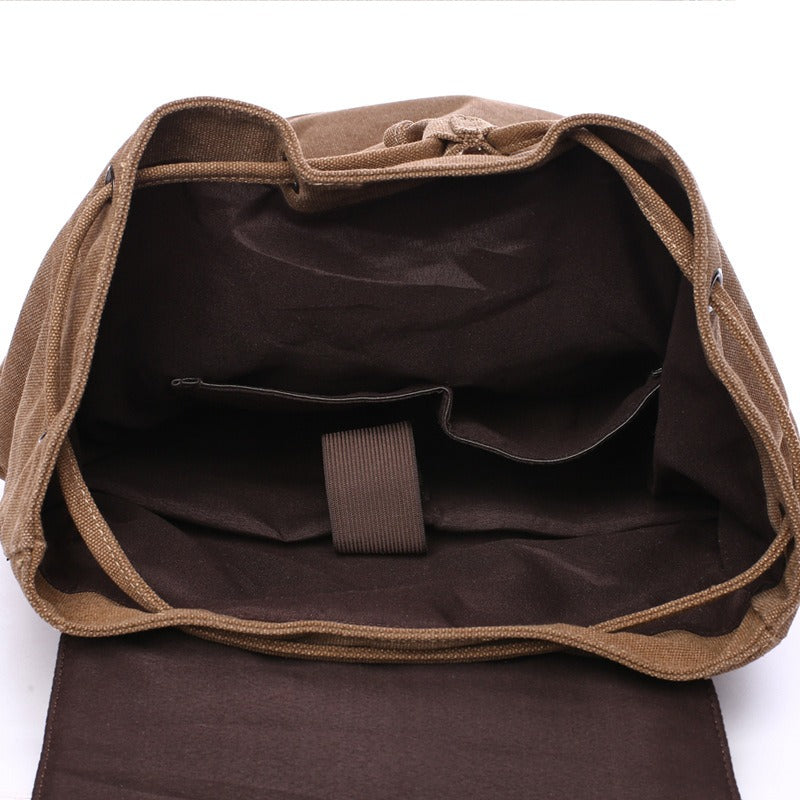 Durable casual large capacity travel bag computer backpack junior high school student school bag backpack Canvas - Korvel