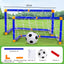 Mini foldable plastic soccer set, detachable posts, high-strength, indoor/outdoor, kids' bday gift - Korvel