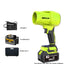 Storm machine brushless lithium battery brushed leaf blowing dust blower high-power wireless car charging turbocharged fan - Korvel