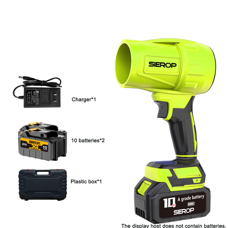 Storm machine brushless lithium battery brushed leaf blowing dust blower high-power wireless car charging turbocharged fan - Korvel