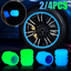Car Tire Luminous Valve Cap Car With Electric Vehicle Motorcycle Air Nozzle Cover Luminous Valve Core Cover Tire Universal - Korvel