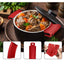 Silicone insulated pot handle sleeve set high-temperature resistant and anti slip pot ear clip anti scald hand clip - Korvel