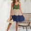 Color Block Spaghetti Strap Cover-Up Dress