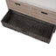 TREXM Storage Bench with Removable Basket and 2 Drawers, Fully Assembled Shoe Bench with Removable Cushion (White Washed) - Korvel