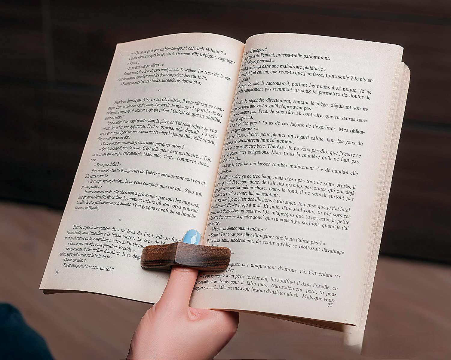Portable Thumb Book Page Clip Lazy One Hand Reading Bookmark - Korvel