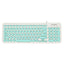 D520 Silent Wired Esports Keyboard USB Ultra Thin 104 Key Business Office Retro Punk Computer Gaming Keyboard - Korvel
