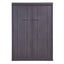 Full Size Gray Murphy Bed with Wardrobe and Drawers
