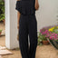 Off-Shoulder Wide Leg Jumpsuit - Korvel