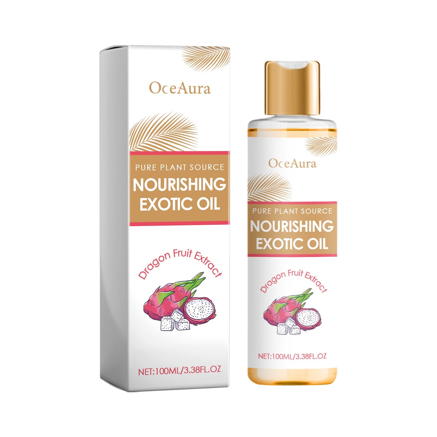 Oceaura Exotic Nourishing Body Oil, Base Oil Fractionated Coconut Oil Body Care Moisturizing Essential Oil - Korvel
