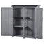 Abri de rangement en bois premium 5,3 pieds x 4,6 pieds avec toit étanche