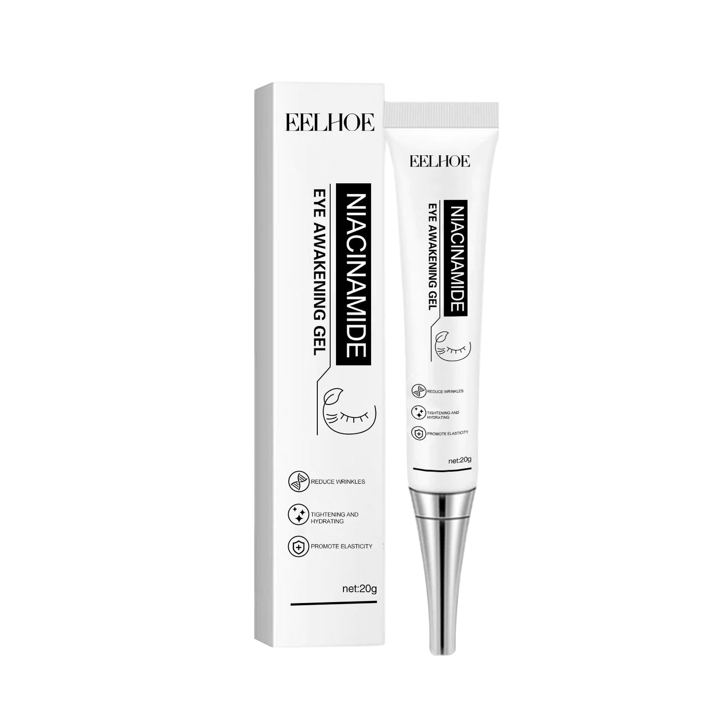 Niacinamide Eye Cream Gel, Reduces Fine Lines And Dark Circles Hydrating And Firming Eye Cream - Korvel