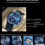 Multi-Functional Waterproof Night Light Men's Quartz Watch