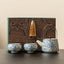 Ensemble de thé de luxe léger Ru Kiln dans une boîte cadeau