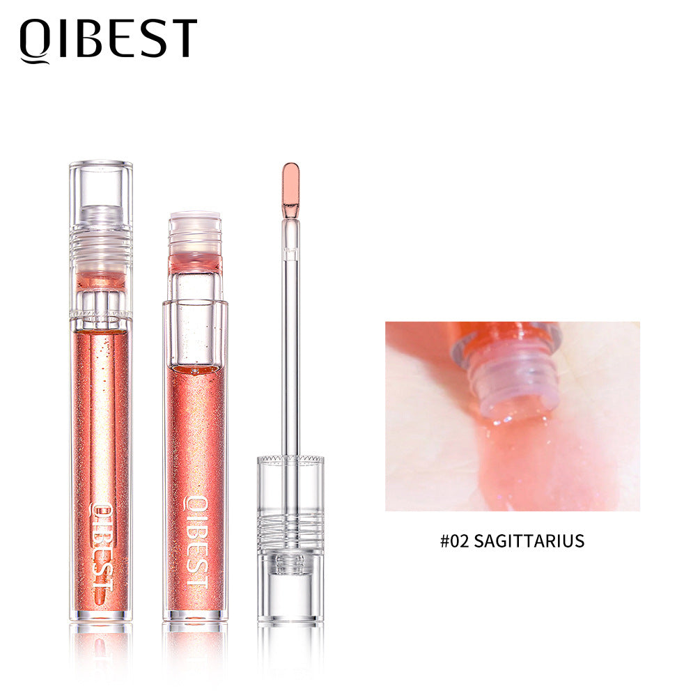 QIBEST Brillo de Labios Agua Ligera - Acabado Transparente Hidratante