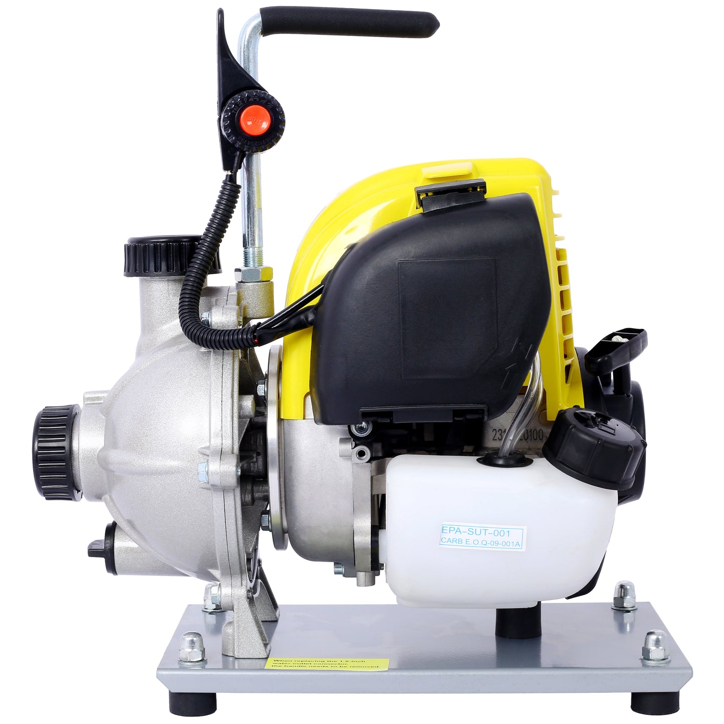 38CC four stroke gasoline water pump, 1.5-inch portable gas powered water pump, commercial engine water pump, 8500r/min - Korvel
