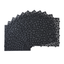 12 x 12 inch black interlocking deck tiles, plastic waterproofing, pebble pattern, pack of 12 - Korvel