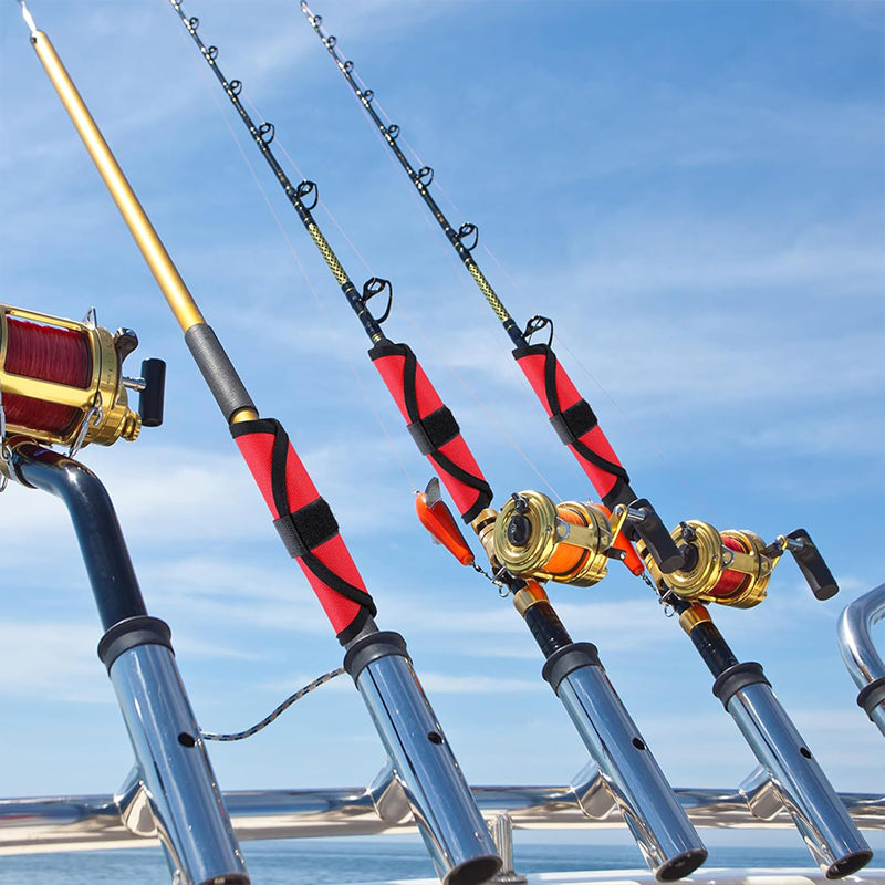 6 - piece set of 5.9 - inch lure wraps. Doubles as covers, gloves, hook protectors. Keeps anglers safe while fishing. - Korvel