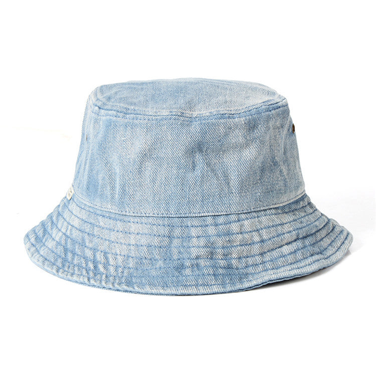 Premium Washed Denim Fisherman Hat for All Seasons