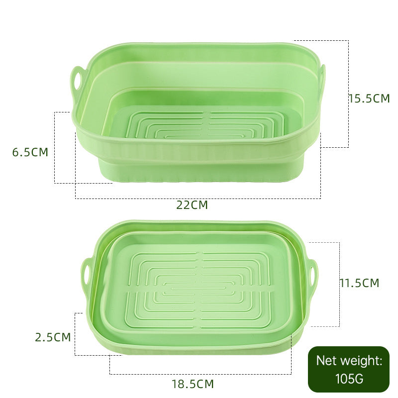 Silica Gel Air Frying Pan Baking Pan Household Food Grade High Temperature Resistant Silica Gel Steaming Pan Pan Pad Baking Cake - Korvel