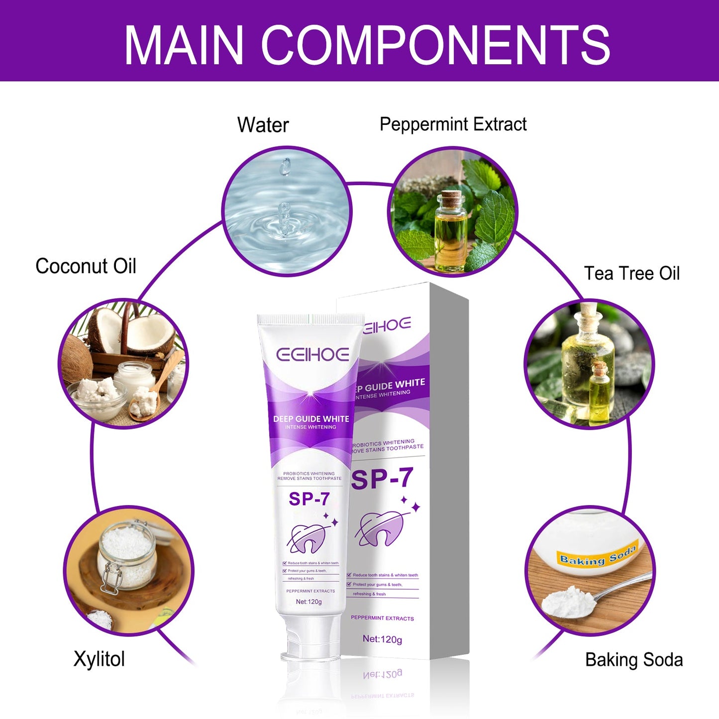 Probiotic Toothpaste, Cleaning Stains And Tartar Fresh Breath Whitening Toothpaste - Korvel