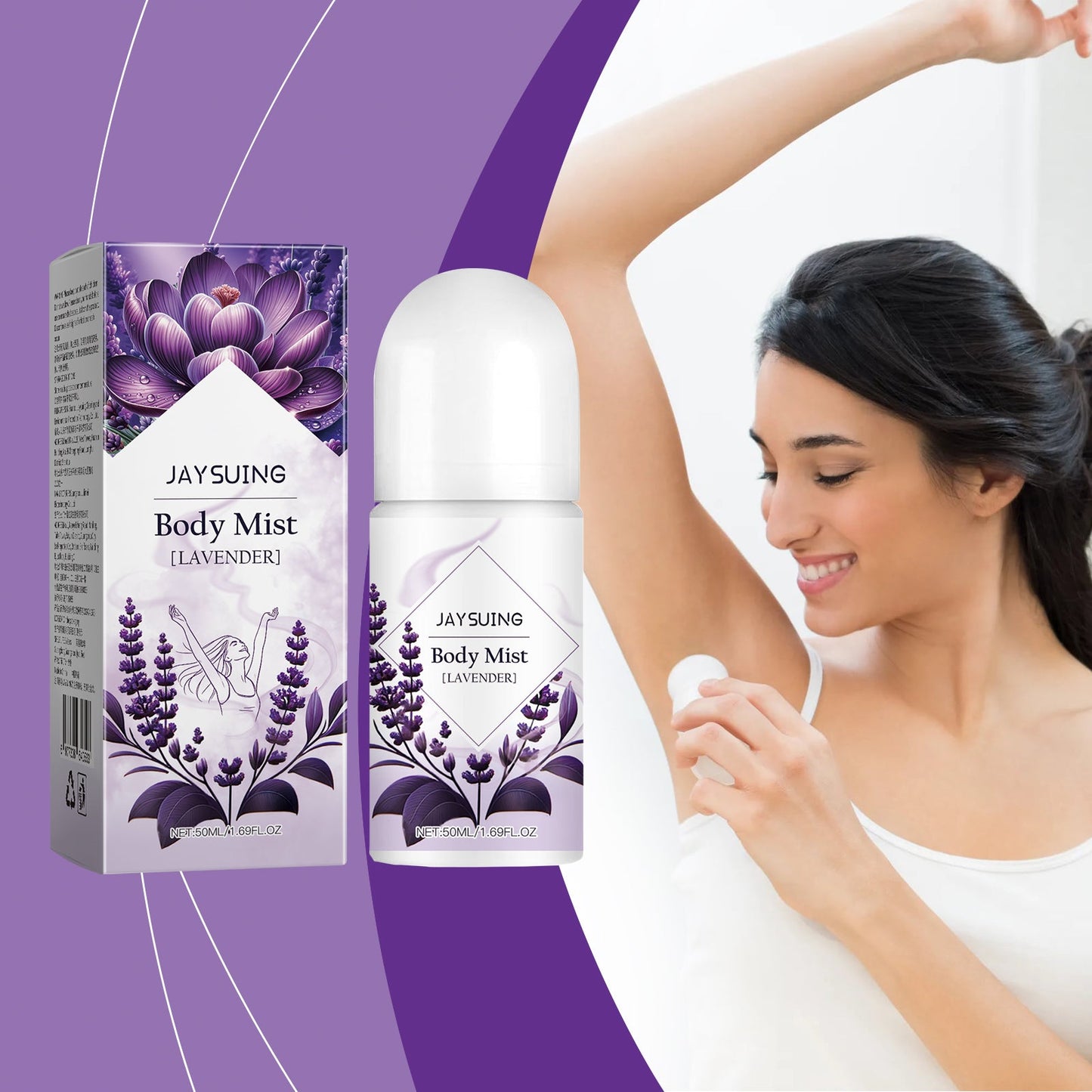 Lavender Deodorant For Summer Armpit Workouts, Sweat Odors Cleaning And Staying Portable Deodorant - Korvel