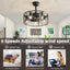 19.7-Inch Classic Ceiling Fan with Light