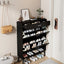 Premium Black Shoe Cabinet - Stylish Storage Solution