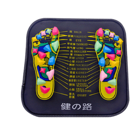 Reflexology Stone Foot Massager Mat for Relaxation