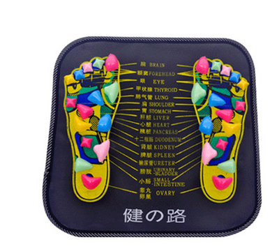 Reflexology Stone Foot Massager Mat for Relaxation