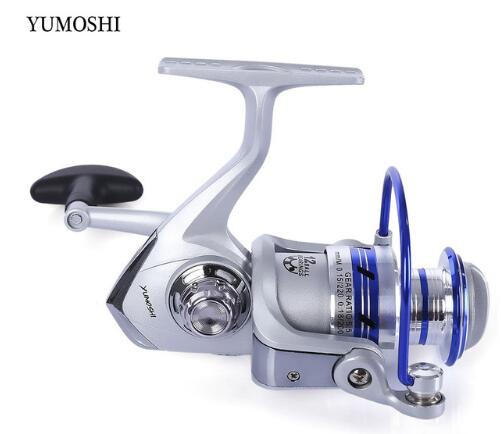 YUMOSHI AF1000-7000 12BB Gear Ratio 5.5:1 Half Metal Fishing Spinning Reel Machined aluminum Spool with Exchangeable Handle - Korvel