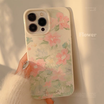 Garden in Oil Painting iPhone 15 Phone Case 14 Art 13Pro Silicone Max - Korvel