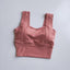 Yoga Bra Women Shockproof Sports Bra  Running Workout Gym Top Gathering Widened Shoulder Belt Bra Short Vest Tops - Korvel