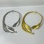 Metal leaf shaped flower bracelet bracelet - Korvel