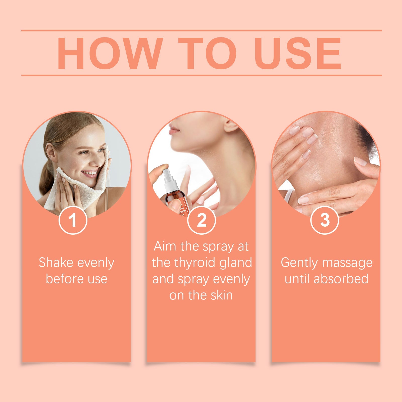Body Care Supplement Spray Neck Neck Care Skin Topical Massage Moisturizing Spray - Korvel