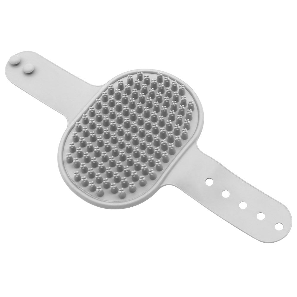 Brosse en caoutchouc souple pour chiens et chats