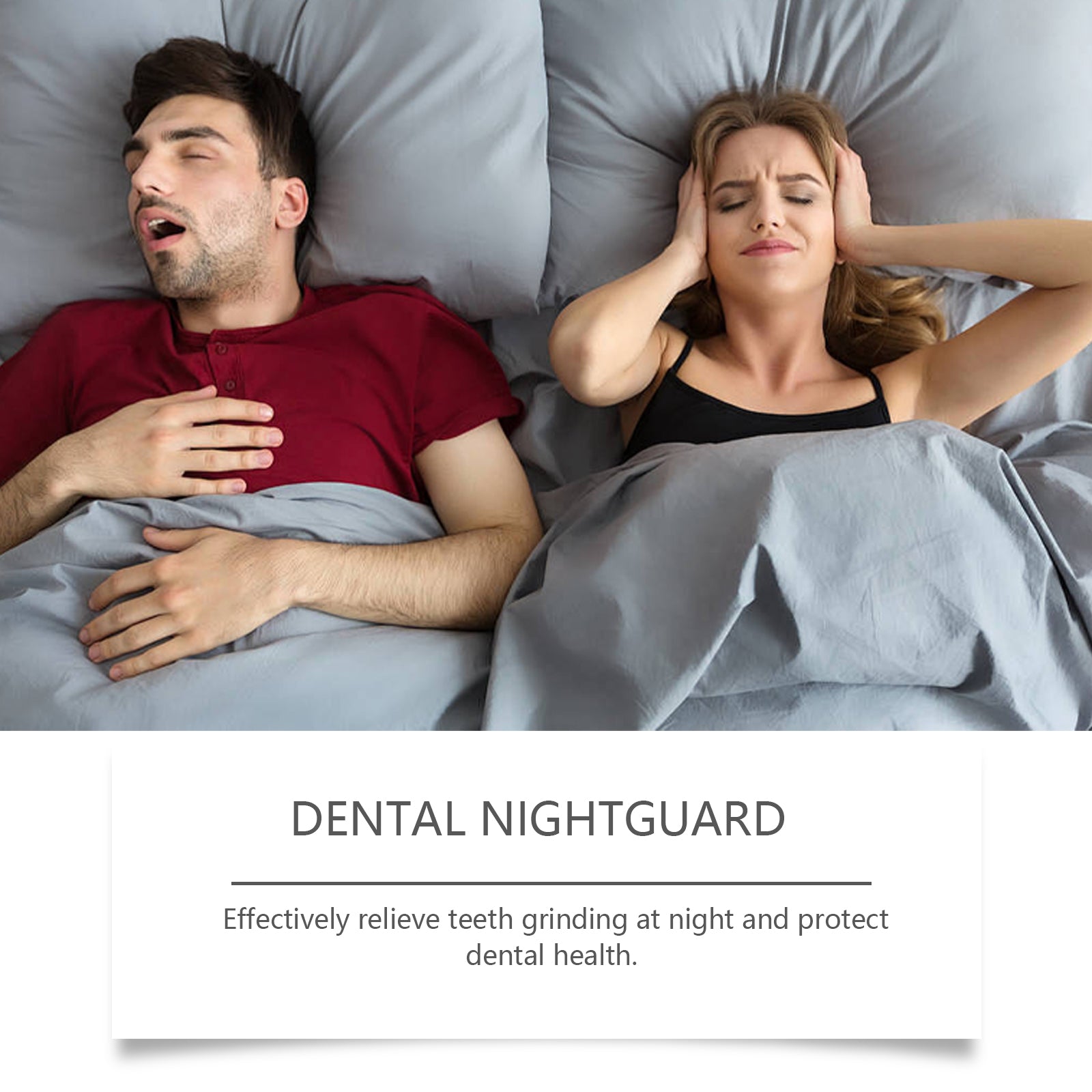 Pink Night Molar Mouth Guard Prevents Sleep Snoring Bite Molar Mouth Guard Protects Teeth - Korvel