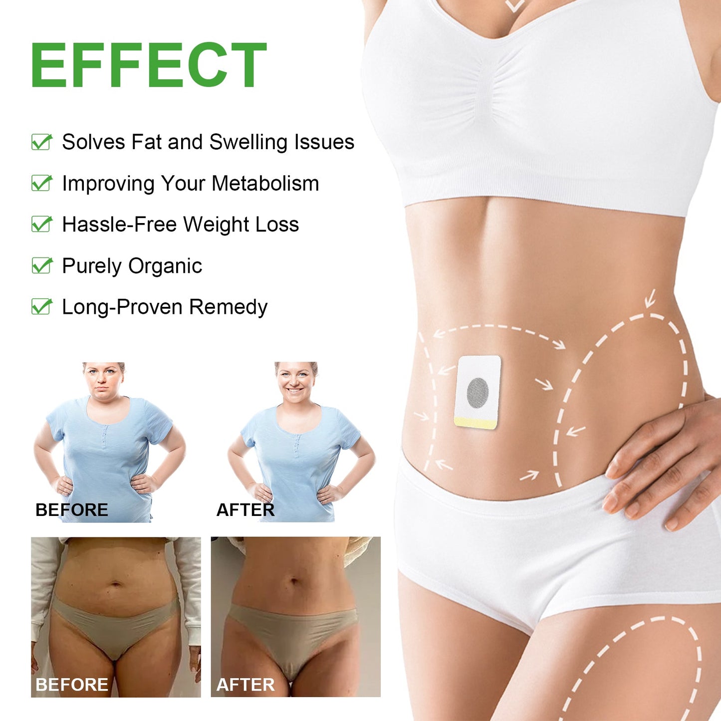 Body Shaping Stick Lazy Fat Belly Button Stick Fat Shaping Stick Thin Belly Small Waist Health Care Stick - Korvel