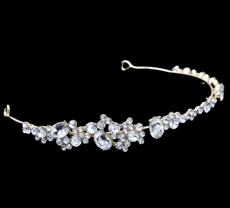 Rhinestone headband diadem wedding dress accessories - Korvel