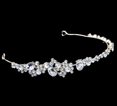 Rhinestone headband diadem wedding dress accessories - Korvel