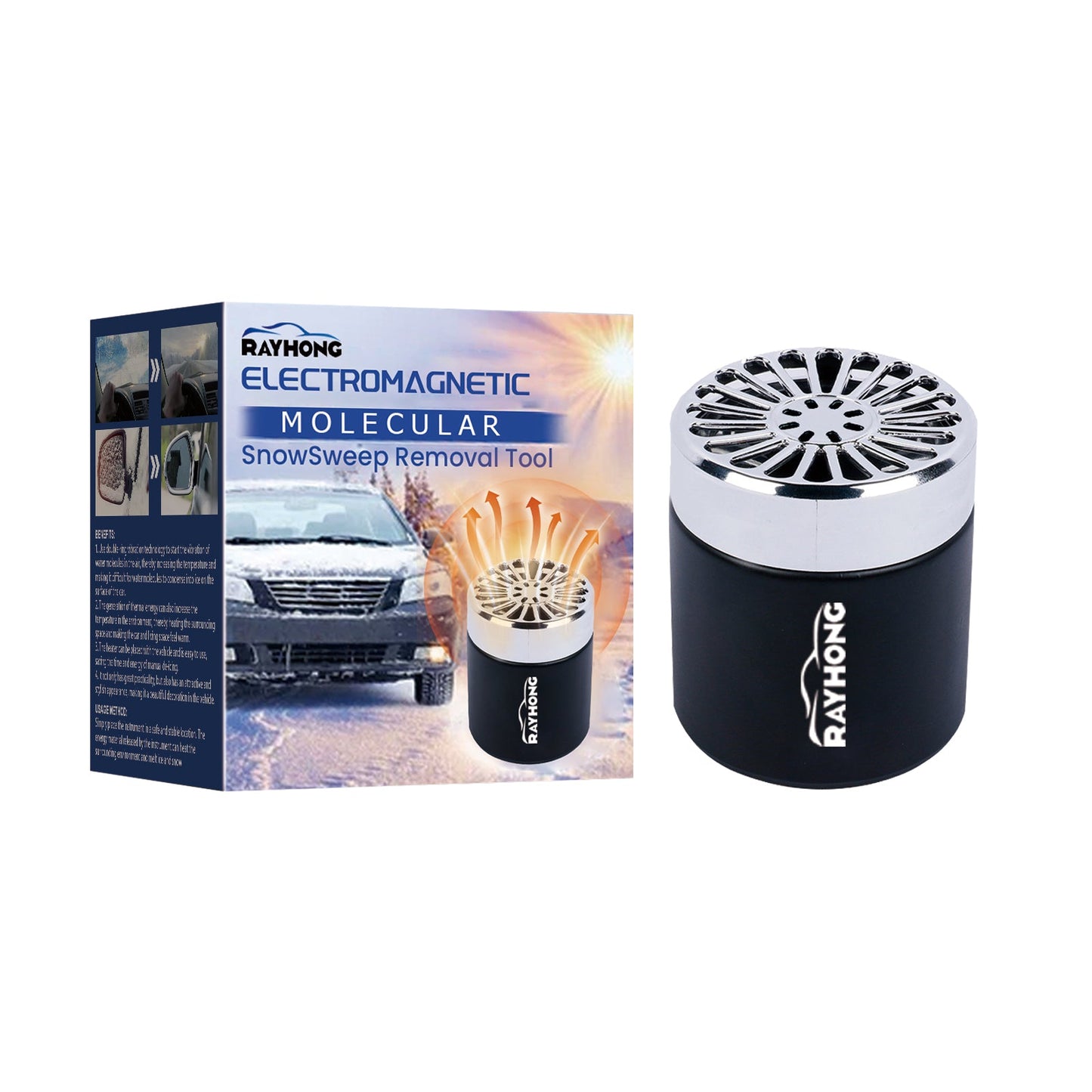 Snow Remover, Car Windshield Snow Melt Defogging Fast And Easy Deicing Heater - Korvel