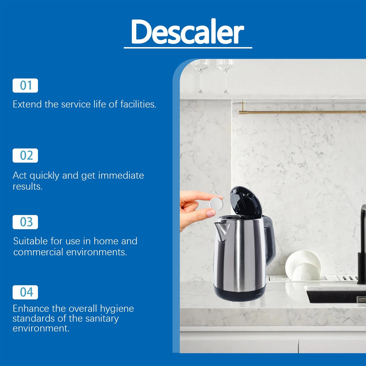 Premium Descaling Cleaning Tablets for Home Use