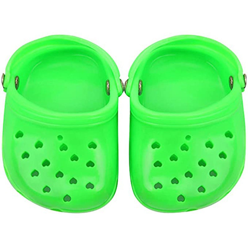 Heart Shaped Pet Dog Hole Shoes Silica Gel Wear-Resistant Breathable Slippers Dog Sandals Pet Decorations - Korvel