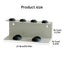 Non - Perforated Hair Dryer Holder. Also for Straighteners & Curling Irons. Ideal for Bathroom Sorting - Korvel
