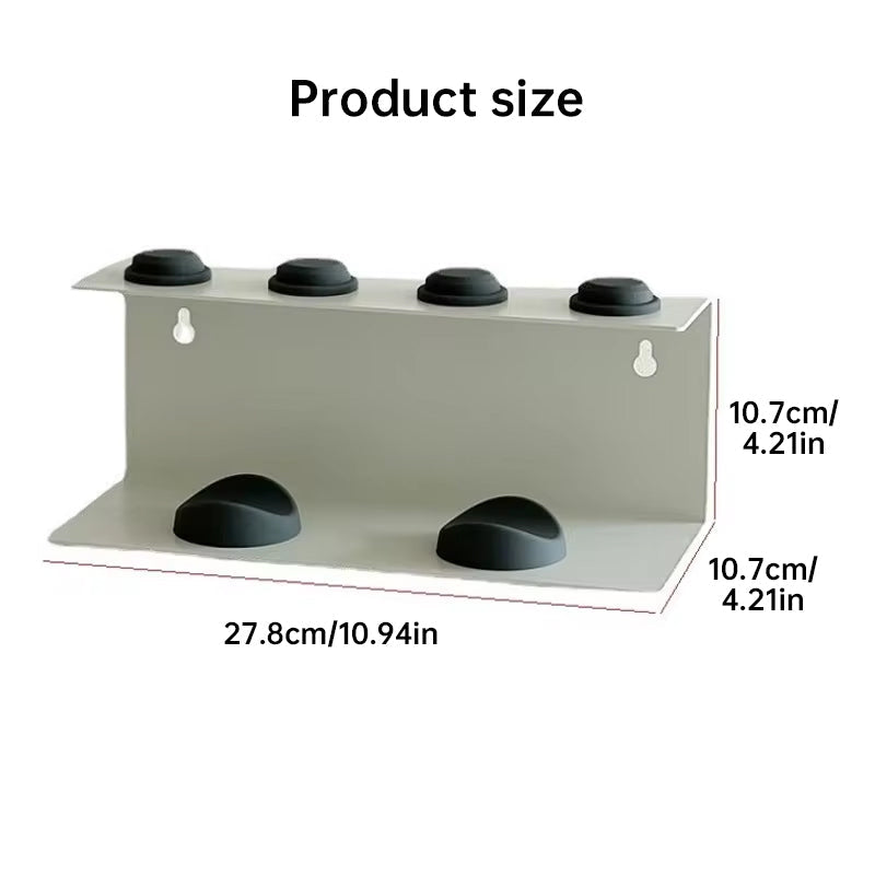 Non - Perforated Hair Dryer Holder. Also for Straighteners & Curling Irons. Ideal for Bathroom Sorting - Korvel