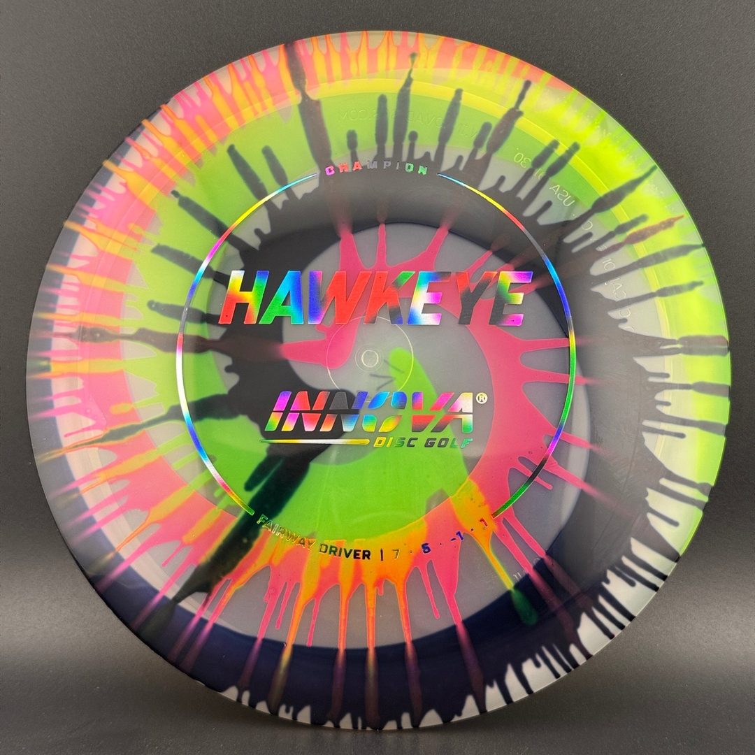 I-Dye Champion Hawkeye Disc Golf Driver
