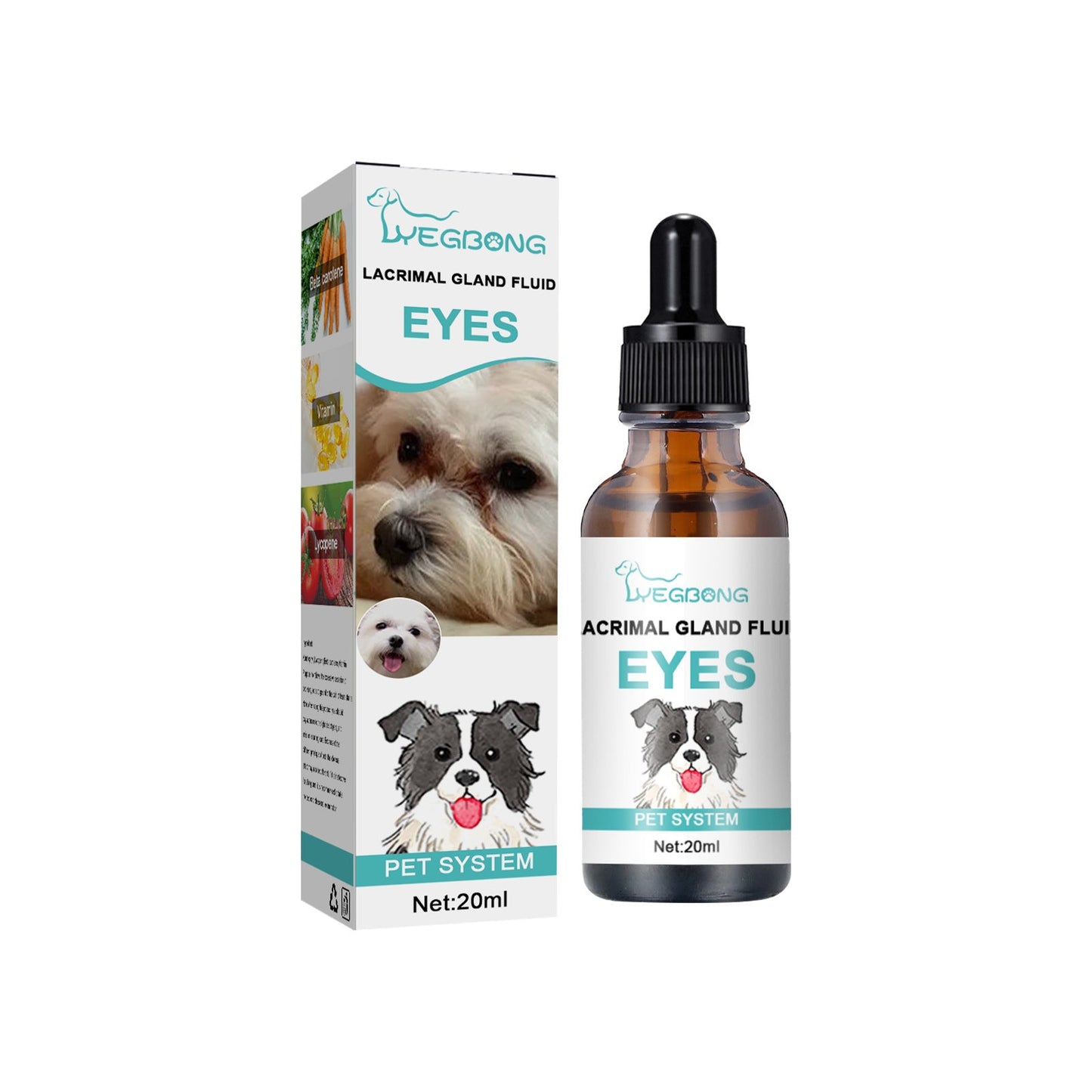 Tear Duct Serum For Dogs, Cats And Dogs Removal Eye Poop Pet Topical Eye Tear Stain Serum - Korvel