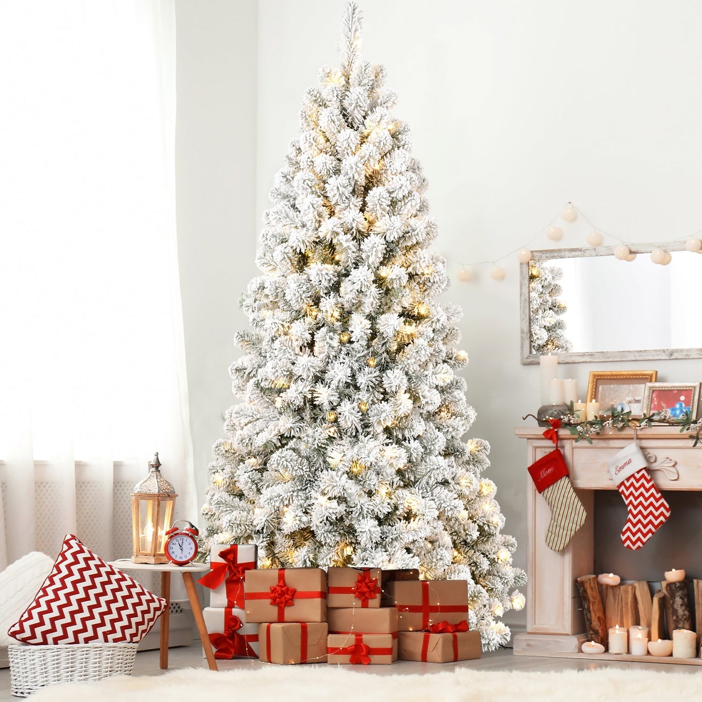 6FT PVC Memory Wire Christmas tree (With Light) - Korvel