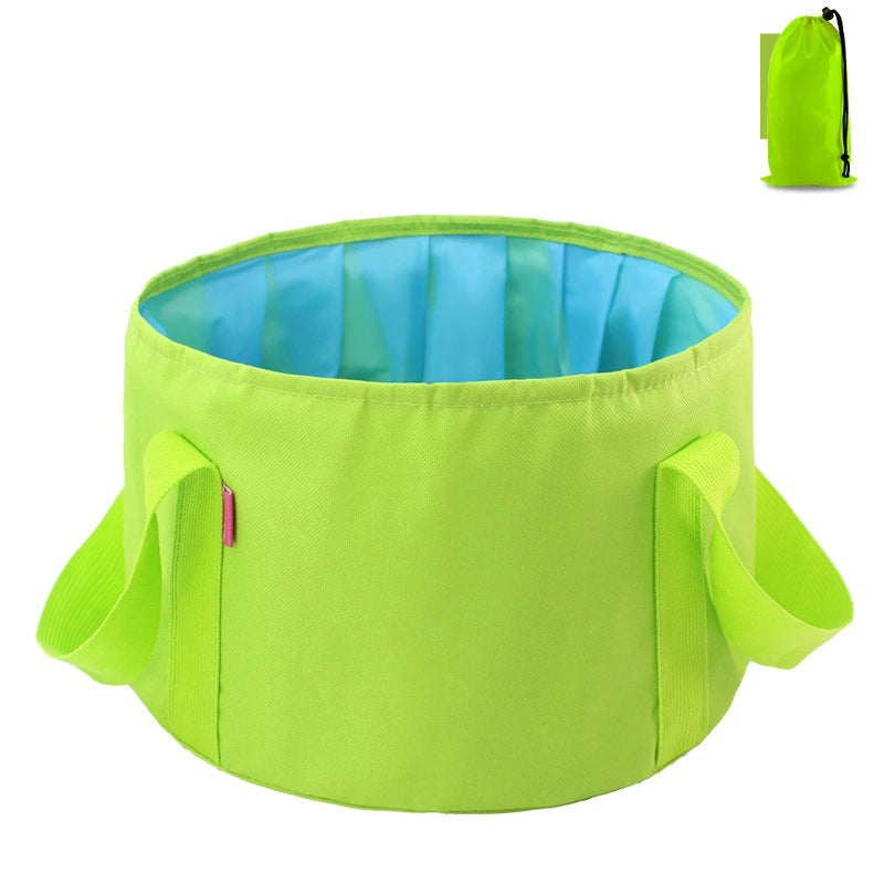 Multi-Purpose Outdoor Travel Portable Folding Bucket Foot Bucket Washbasin Camping Bucket Enlarged - Korvel