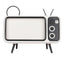 Retro TV Mobile Phone Screen Stand Cell Phone Mounts Holder for 4.7-5.5in mini Waterproo Mobile Phone Screen for Smart Phone - Korvel
