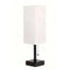 Linen 90 square desk lamp zipper switch three color temperature variable light A+C USB charging - Korvel